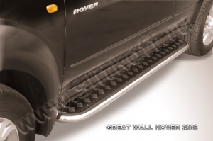 GREAT WALL HOVER (2008)-Пороги d42 с листом (чёрный "квинтет")